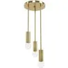 Goldene Deckenlampe - 3-armige Pendelleuchte - Troy image 7