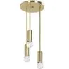 Goldene Deckenlampe - 3-armige Pendelleuchte - Troy image 7