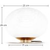Tischlampe - Designer-Wohnzimmerlampe - Kristallkugel - Bale image 7