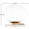 Tischlampe - Designer-Wohnzimmerlampe - Kristallkugel - Bale image 7