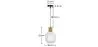 Holz- und Glas-Deckenlampe - Design-Pendelleuchte - Bumba image 7