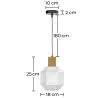 Holz- und Glas-Deckenlampe - Design-Pendelleuchte - Bumba image 7