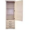 Landhausstil Kleiderschrank Mit Spiegel - Gewachstes Holz image 7