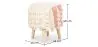 Runder Pouf Hocker - Boho Bali Stil - Batty  image 7