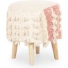 Runder Pouf Hocker - Boho Bali Stil - Batty  image 7