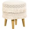 Runder Pouf Hocker - Boho Bali Stil - Debra  image 7
