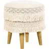 Runder Pouf Hocker - Boho Bali Stil - Debra  image 7