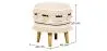 Runder Pouf Hocker - Boho Bali Stil - Juliet image 7