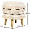 Runder Pouf Hocker - Boho Bali Stil - Juliet image 7
