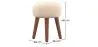 Runder Hocker mit Stoffbezug - Boho Bali Stil - Hiwal image 7