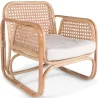 Rattan Lounge Stuhl - Design Stuhl - Boho Bali - Qawa image 7