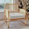 Rattan Lounge Stuhl - Design Stuhl - Boho Bali - Qawa image 7