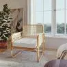 Rattan Lounge Stuhl - Design Stuhl - Boho Bali - Qawa image 7