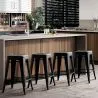 Barhocker - Industriedesign - Stahl matt - 60cm - Neuauflage - Stylix image 7