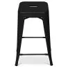 Barhocker - Industriedesign - Stahl matt - 60cm - Neuauflage - Stylix image 7