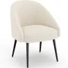 Design-Sessel - Bezogen mit Bouclé-Stoff - Wasda image 7
