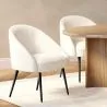 Design-Sessel - Bezogen mit Bouclé-Stoff - Wasda image 7