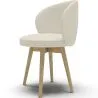 Bouclé-Stoff gepolsterter Sessel - Lounge Chair - Yuna image 7