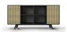 Naturholz-Sideboard - Vintage-Design - Schwarz - Edan image 7