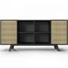 Naturholz-Sideboard - Vintage-Design - Schwarz - Edan image 7