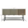 Holz-Sideboard - Vintage Design - 2 Türen - Calabri image 7