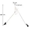 Flex-Deckenlampe - Hängeleuchte - 2 Arme - Pats image 7