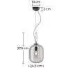 Kronleuchter - Designer-Pendelleuchte - Grau image 7