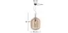 Kristall-Deckenlampe - mittelgroße Design-Hängelampe - Grau image 7