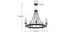 Deckenlampe - Hängeleuchte - Kronleuchter - Loney image 7