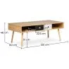 Holz-Couchtisch - Skandinavisches Design - Miua image 7