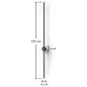  Wandleuchte - Metallstange - LED 100cm - Hernel image 7