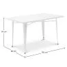 Pack Esstisch und 4 Esszimmerstühle Industriedesign - Neuauflage - Bistrot Stylix image 7