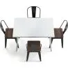 Pack Esstisch und 4 Esszimmerstühle Industriedesign - Neuauflage - Bistrot Stylix image 7