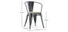 Pack Esstisch und 4 Esszimmerstühle mit Armlehnen Industriedesign - New Edition - Bistrot Stylix image 7