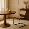 Esszimmerstuhl - Vintage Design - Holz und natürliches Rattan - Schwarz - Bastral image 7