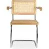 Esszimmerstuhl mit Armlehnen - Vintage Design - Holz und Rattan - Bruna image 7