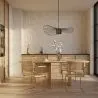 Esszimmerstuhl mit Armlehnen - Vintage Design - Holz und Rattan - Bruna image 7