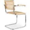 Esszimmerstuhl mit Armlehnen - Vintage Design - Holz und Rattan - Bruna image 7