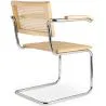 Esszimmerstuhl mit Armlehnen - Vintage Design - Holz und Rattan - Bruna image 7