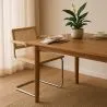 Esszimmerstuhl mit Armlehnen - Vintage Design - Holz und Rattan - Bruna image 7