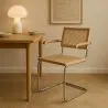 Esszimmerstuhl mit Armlehnen - Vintage Design - Holz und Rattan - Bruna image 7
