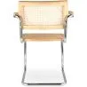 Esszimmerstuhl mit Armlehnen - Vintage Design - Holz und Rattan - Bruna image 7