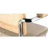 Esszimmerstuhl mit Armlehnen - Samtpolsterung - Holz & Rattan - Martha image 7