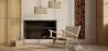 Loungesessel mit Armlehnen - Boho Bali Design Armchair - Holz und Leinen - Recia image 7