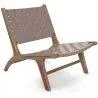 Loungesessel - Boho Bali Design Armchair - Holz und Leder - Recia image 7