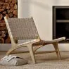 Loungesessel - Handgefertigter Boho-Bali-Design-Sessel - Holz und Seil - Recia image 7