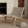 Loungesessel - Handgefertigter Boho-Bali-Design-Sessel - Holz und Seil - Recia image 7