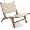 Loungesessel - Handgefertigter Boho-Bali-Design-Sessel - Holz und Seil - Recia image 7