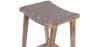 Holzhocker - Boho Bali Design - Leder - Recia image 7