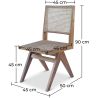 Esszimmerstuhl aus Holz - Boho Bali Design - Breya image 7